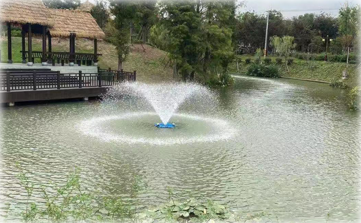 浮水式魚塘增氧機增氧效果實拍