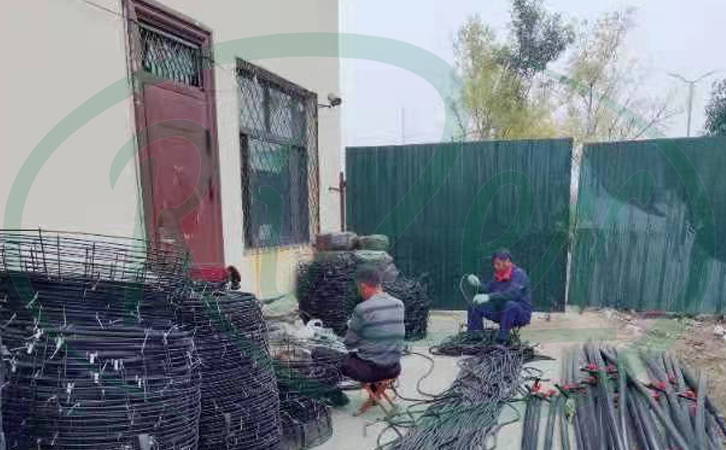 工程開始前曝氣系統管道材料準備