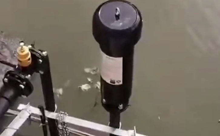 蘇州市政水生態治理開機現場實拍風機位置